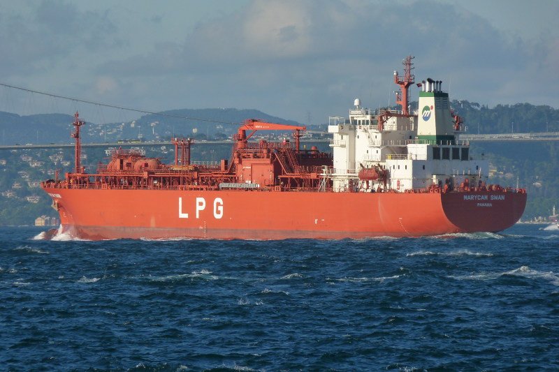 LPG 液化石油氣運輸船˙ 土耳其仰賴進口石化燃料，因此對於油氣管線議題相當熱衷