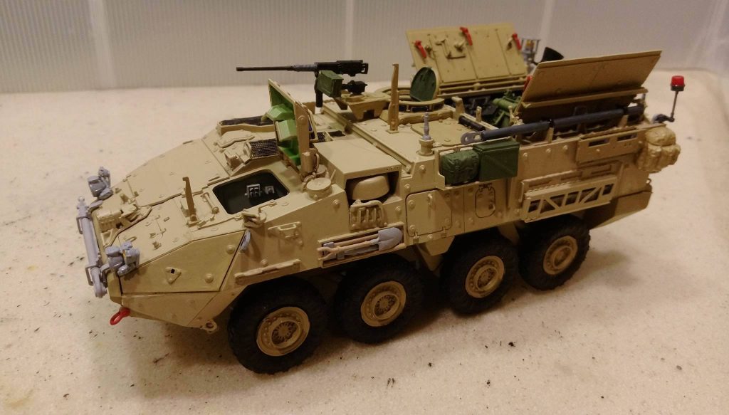 模型說故事 : 美軍出動史崔克裝甲車用於土、敘邊境巡邏，圖為配備迫擊砲版本的車型